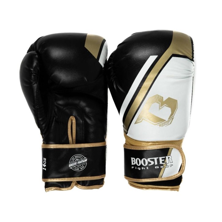 Booster BT Sparring V2 Boxing Gloves Black White Gold