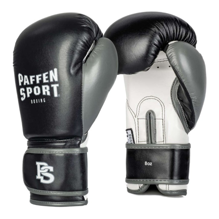Paffen Sport Kids Boxing Gloves Black White Gray
