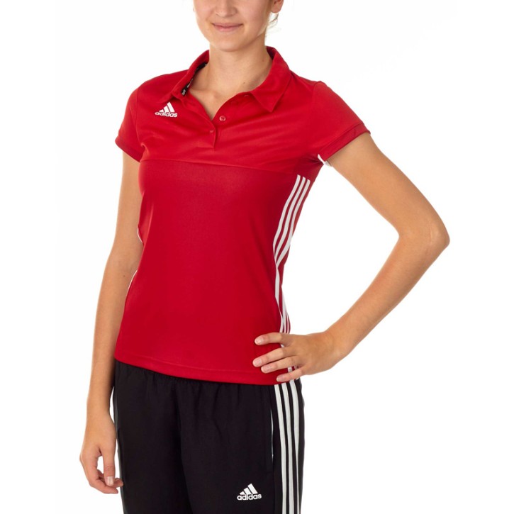 Adidas T16 Climacool Polo Womens Power Scarlet Red AJ5477