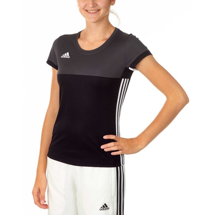 Adidas T16 Climacool T-Shirt Damen Schwarz Grau AJ5439