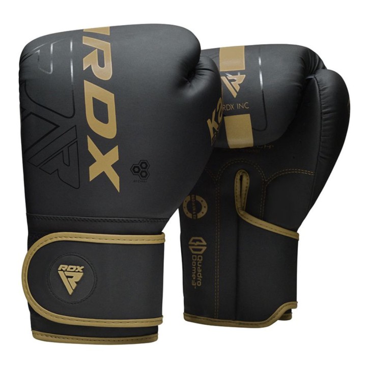 RDX Kara F6 Boxhandschuhe Schwarz Gold