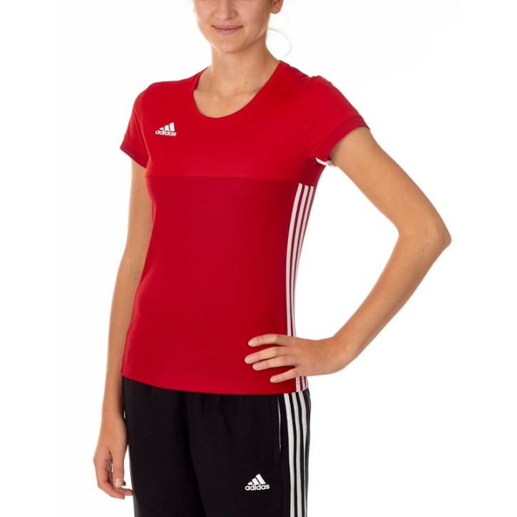 Adidas T16 Climacool T-Shirt Damen Power Scarlet Rot AJ5441