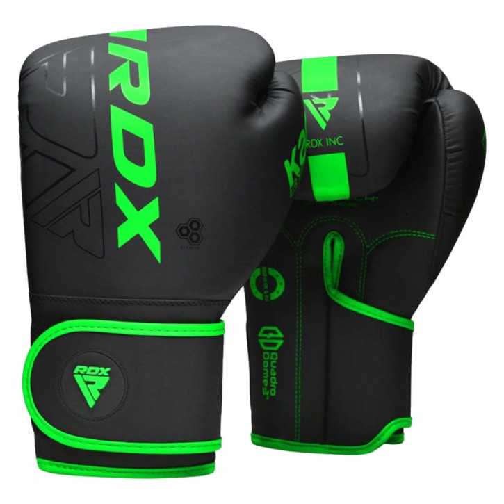 RDX Kara F6 Kids Boxing Gloves Black Green