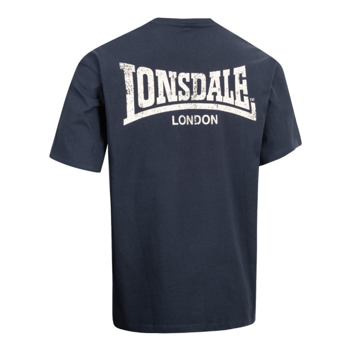 Lonsdale Sarclet Oversive T-Shirt Navy Blau