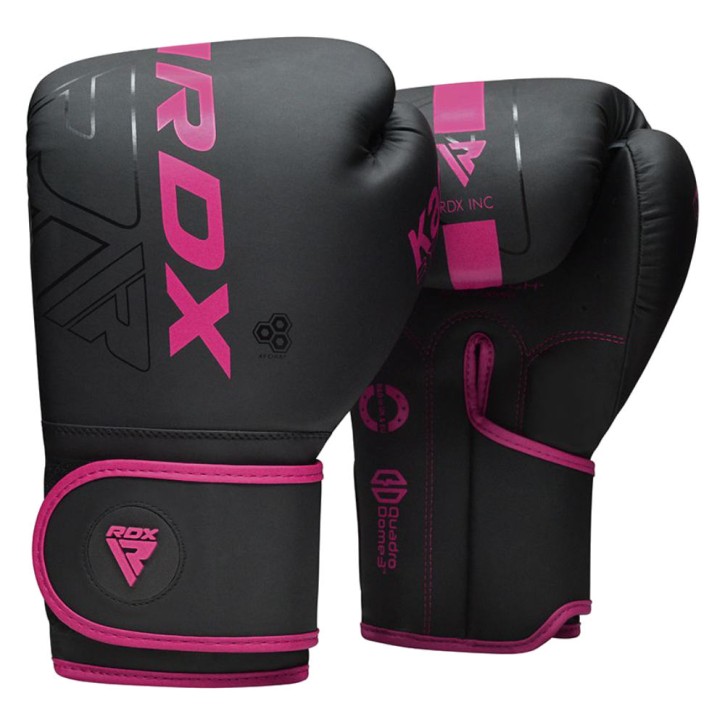 RDX Kara F6 Boxing Gloves Black Pink