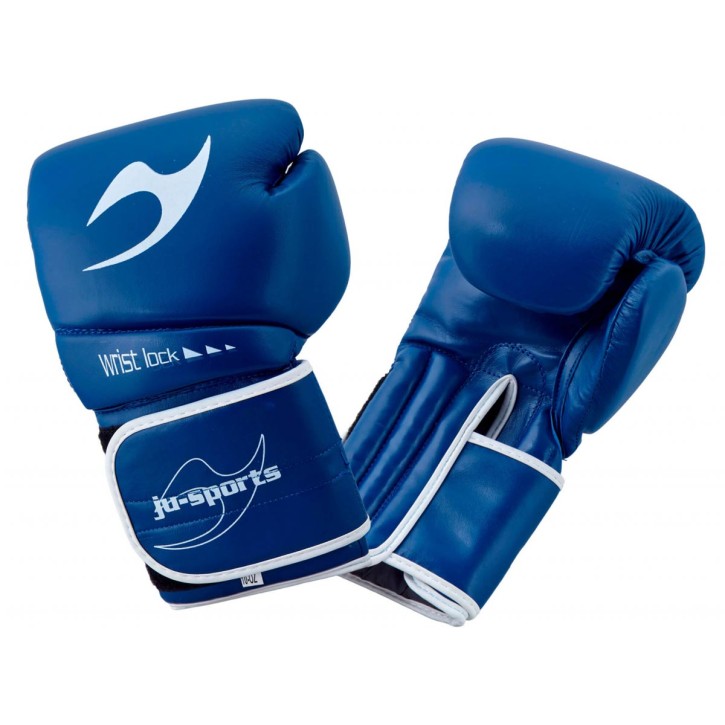ju- Sports C16 Competitor Pro Boxing Gloves Leather 10 Oz Bl