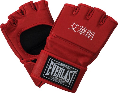 Sale Everlast MA open thumb grappling gloves leather 7761