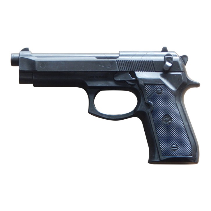 Hartgummi Pistole Black 23cm