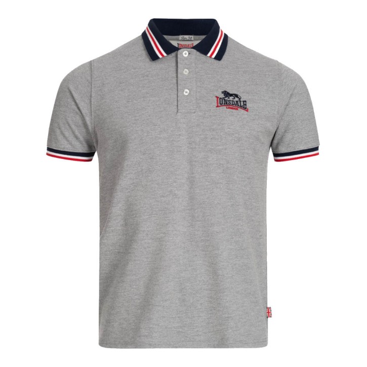 Lonsdale Occumster SlimFit Polo Shirt Grey