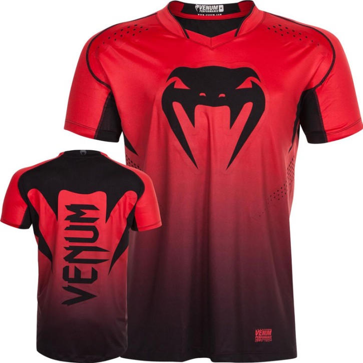Venum Hurricane X Fit T-Shirt Red Black