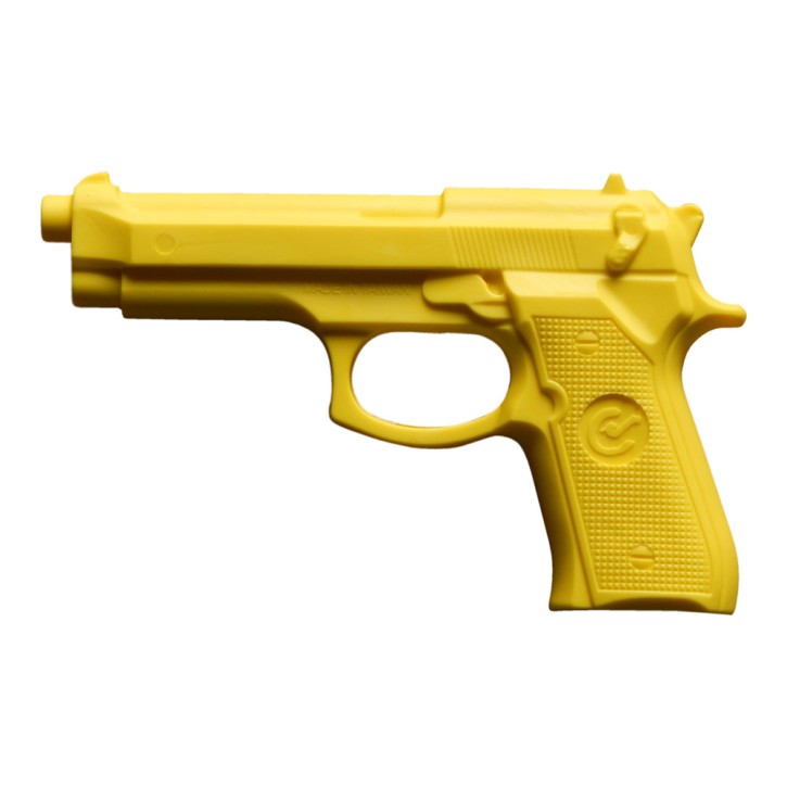 Hartgummi Pistole Yellow 23cm