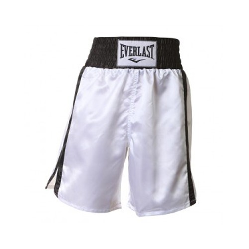 Everlast Pro Boxing Trunks White Black 4413
