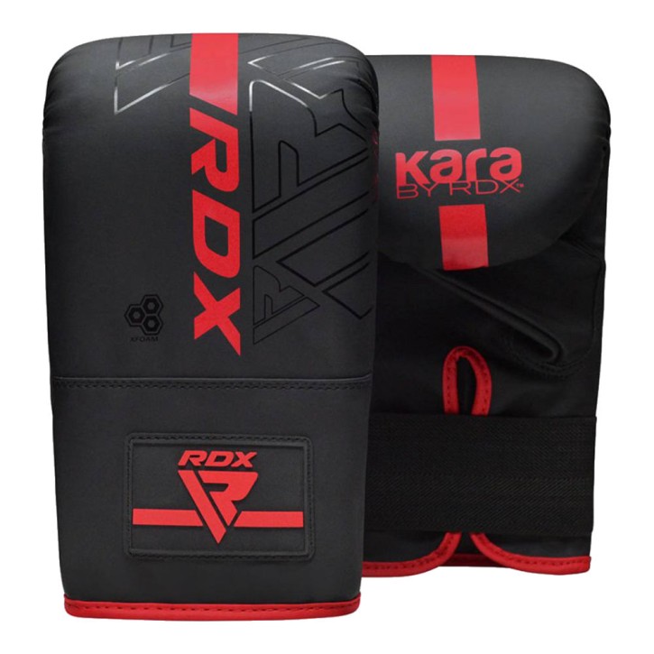 RDX Kara F6 Boxsackhandschuhe Schwarz Rot