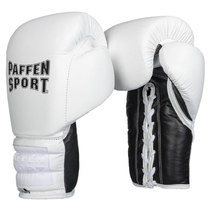 Paffen Sport Pro Lace Boxing Gloves White Black