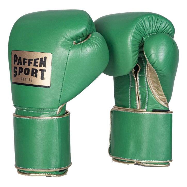 Paffen Sport Pro Wide Boxhandschuhe Grün Gold