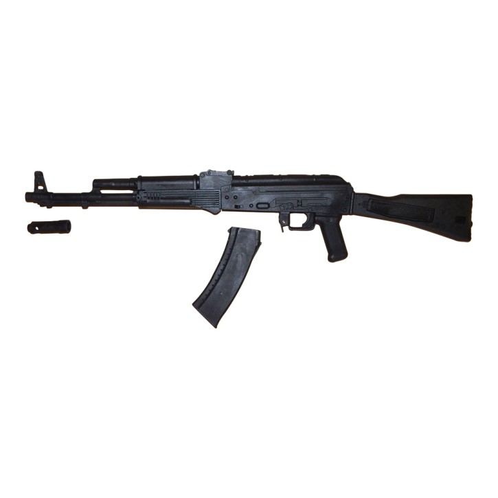 Hard rubber rifle AK74 Black