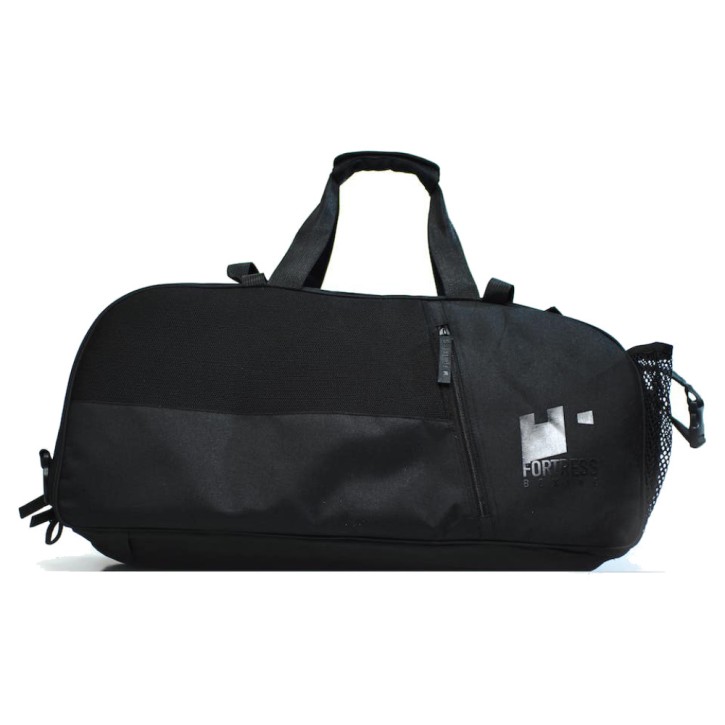 Fortress Boxing Duffel 2in1 Sports Bag Backpack Black
