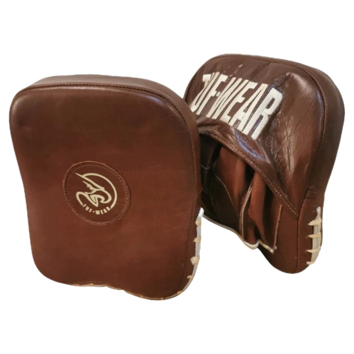 Tuf Wear Cuban Old School Classic Leather Mitts Brown