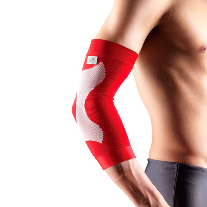 LPSupport 250 Power Sleeve Compression Elbow Bandage Red