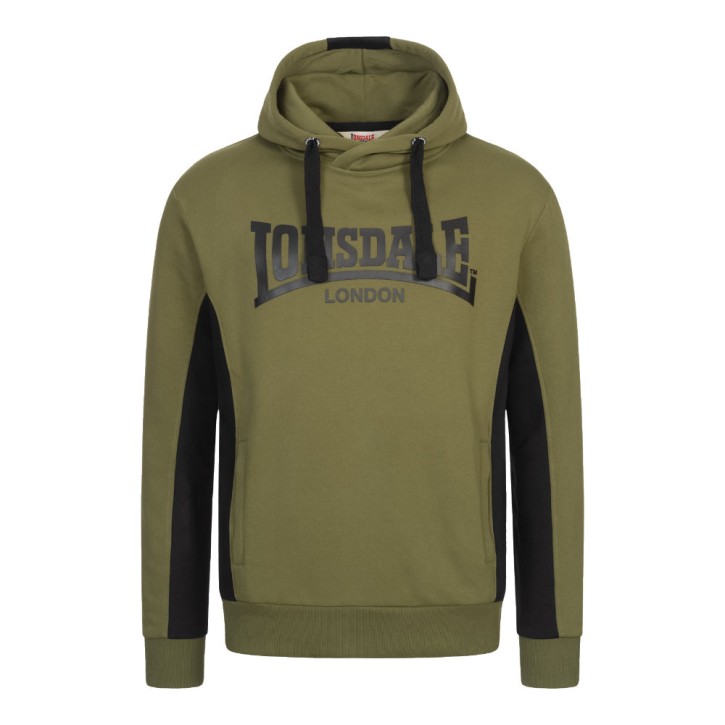 Lonsdale Balmullo Sweat Hoodie Olive Green