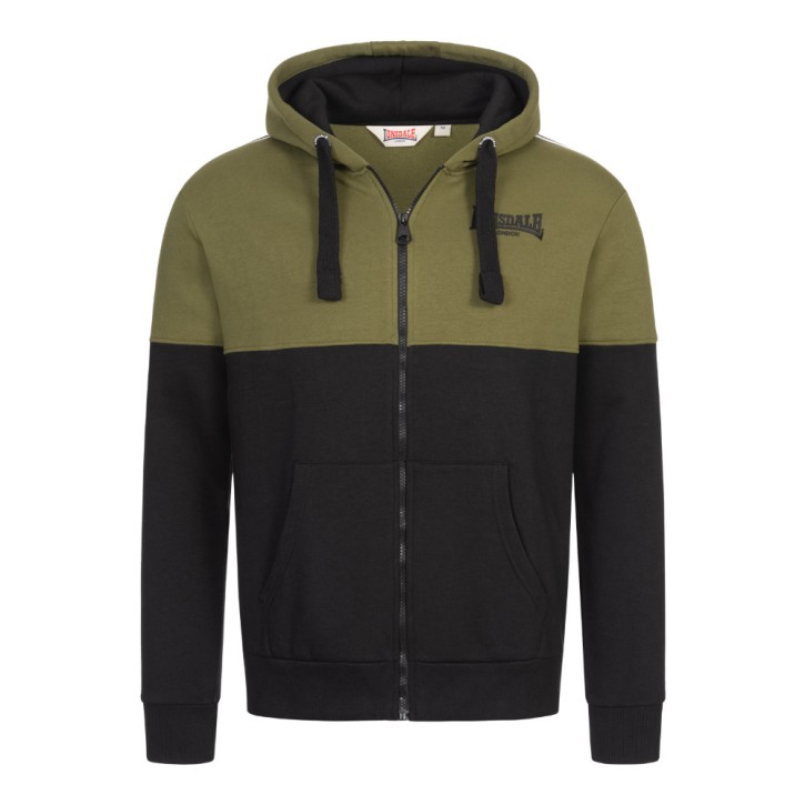 Lonsdale Lucklawhill Sweat Jacke Olive Grün