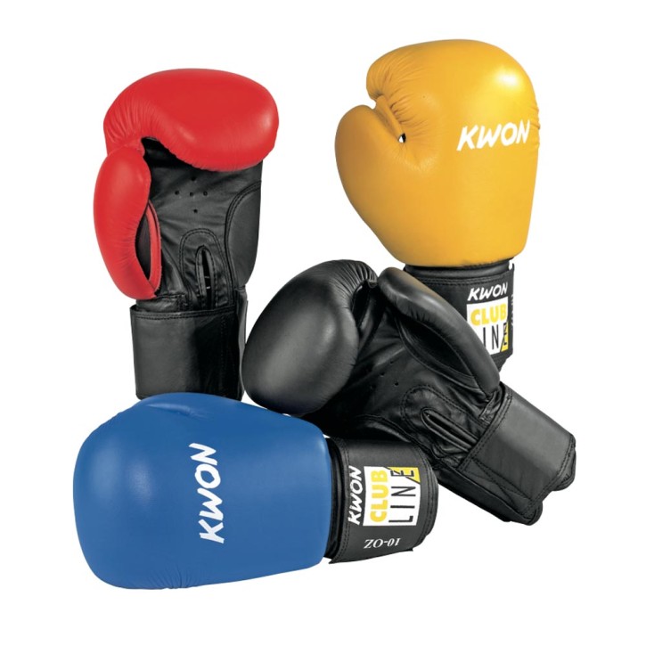 Kwon Clubline Pointer 10oz Boxing Gloves Blue Black