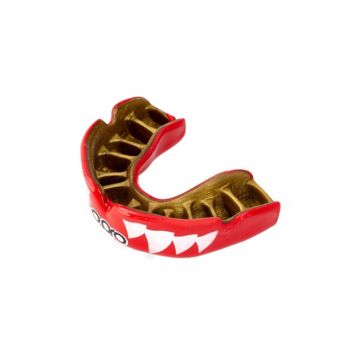 OPRO Mouthguard PowerFit Aggression Jaws Red Gold