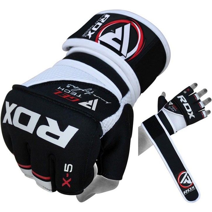 RDX MMA training gloves GEL X5 Red Black