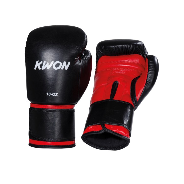 Kwon Knocking Boxing Gloves Black Red