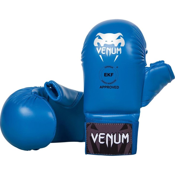 Venum Karate Mitts With Thumb Protection Blue