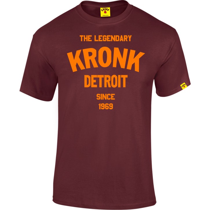 Kronk The Legendary Detroit T-Shirt Maroon