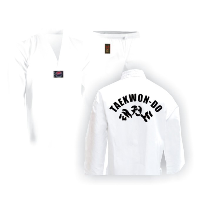 Taekwondo Uniform White With Print