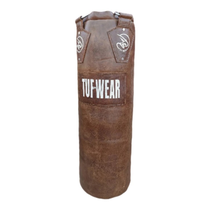 Tuf Wear Classic Punching Bag Leather Brown 122cm filled