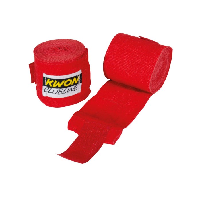 Kwon Clubline boxing bandage elastic 250cm Red