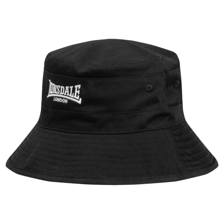 Lonsdale Bucket Hat Black