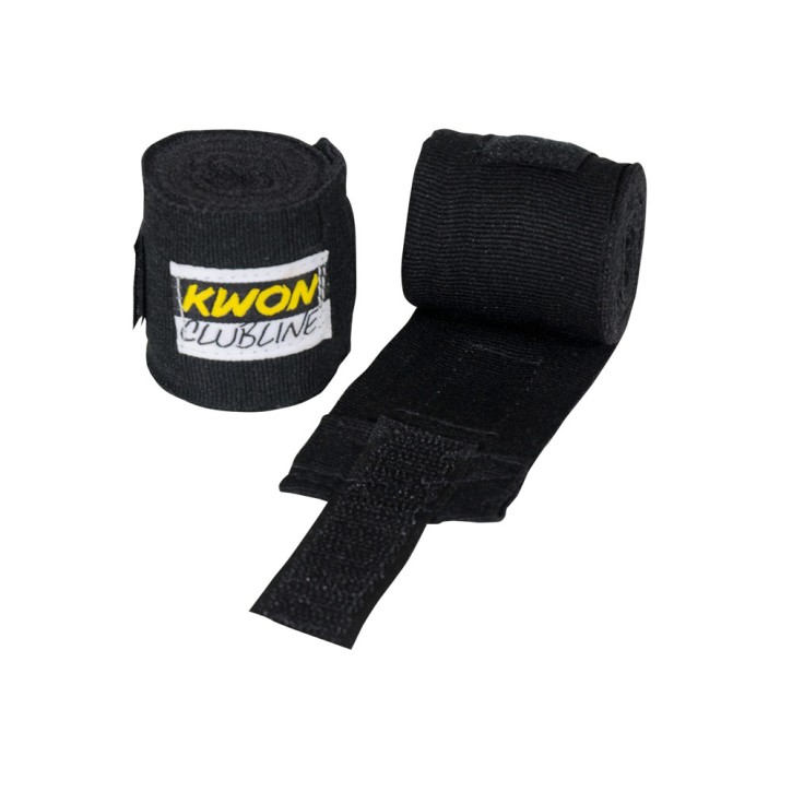 Kwon Clubline boxing bandage elastic 250cm Black