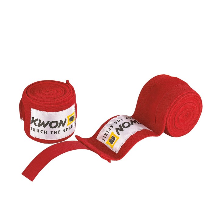 Kwon boxing bandage inelastic 450cm Red