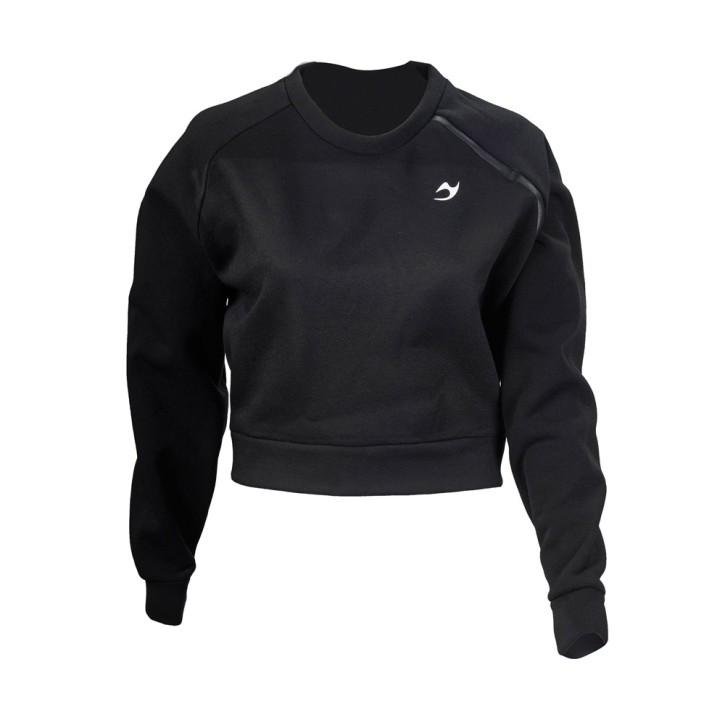 ju-Sports Gym Line Crop Sweatshirt Black