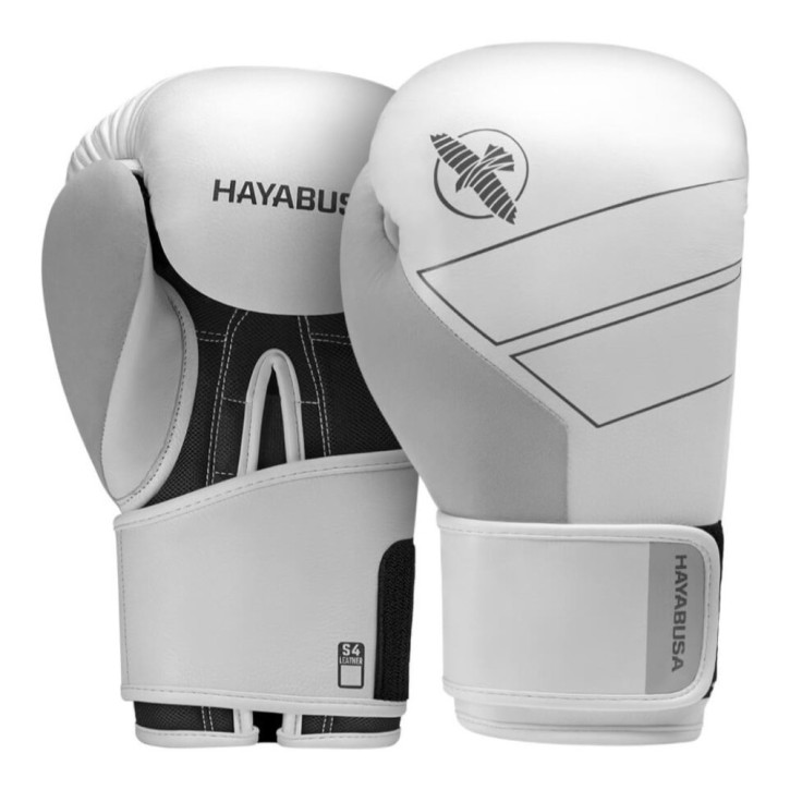 Hayabusa S4 Leder Boxhandschuhe White