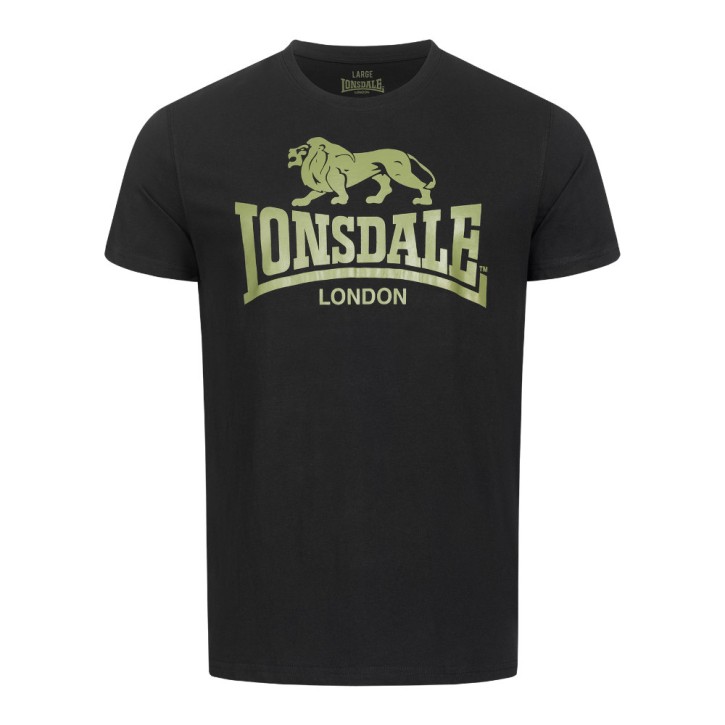 Lonsdale Logo T-Shirt Schwarz Olive