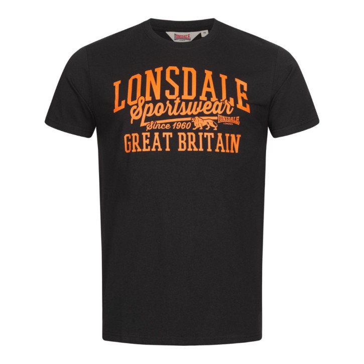 Lonsdale Dervaig T-Shirt Schwarz