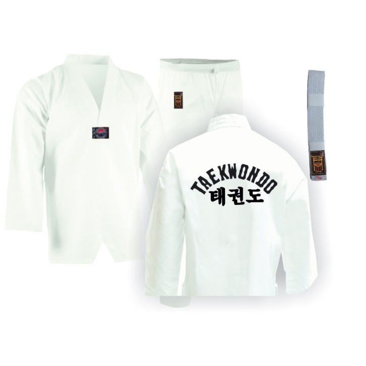 Taekwondo Uniform WTF Model With Print White