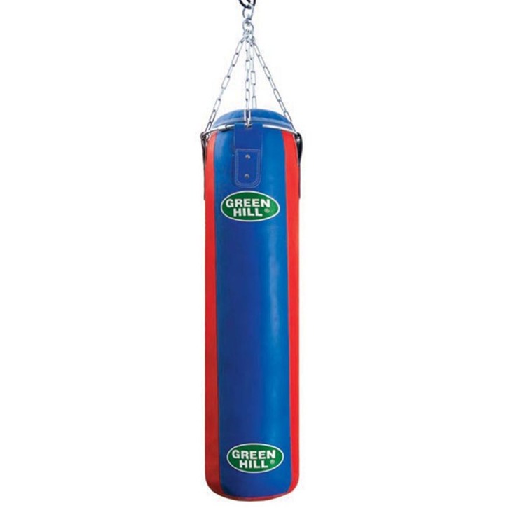 Green Hill imitation leather punching bag filled 150 cm