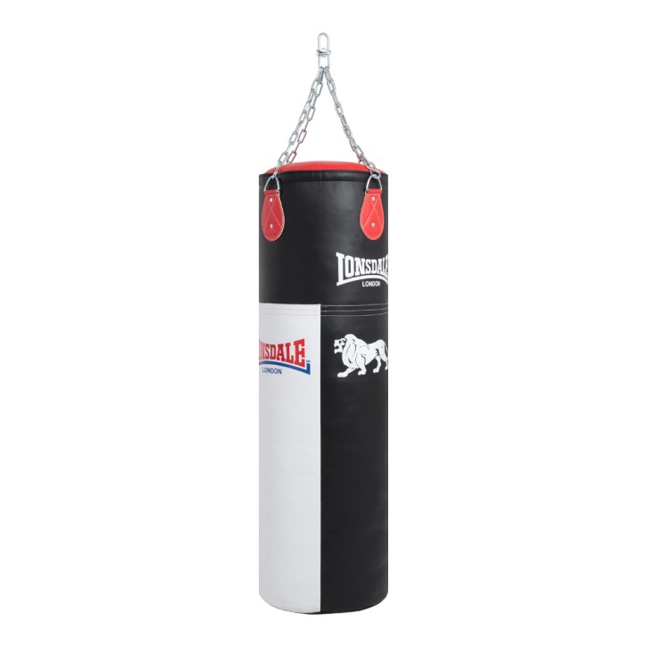 Lonsdale Fengate punching bag 120cm filled black and white