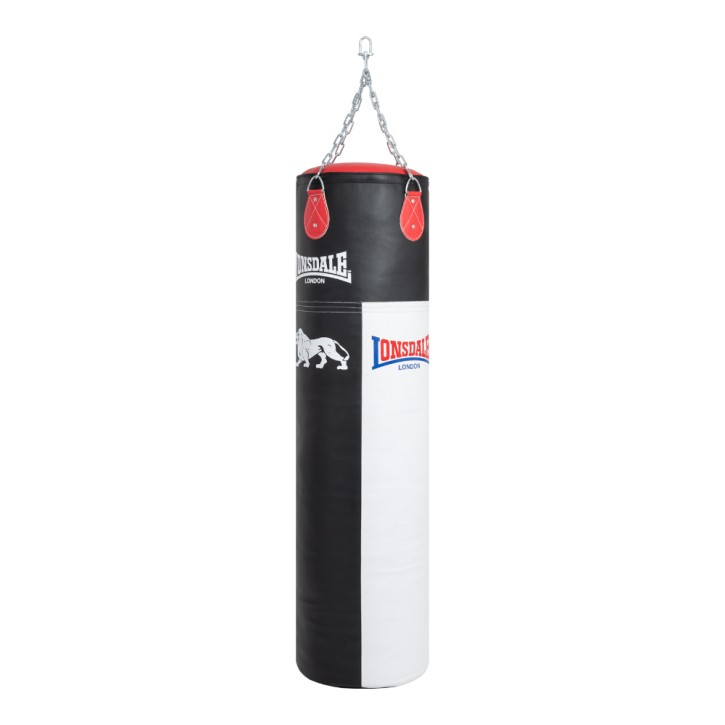 Lonsdale Fengate punching bag 150cm filled black and white