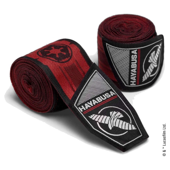 Hayabusa Star Wars Galaxy Sith Boxing Bandages 460 cm Red
