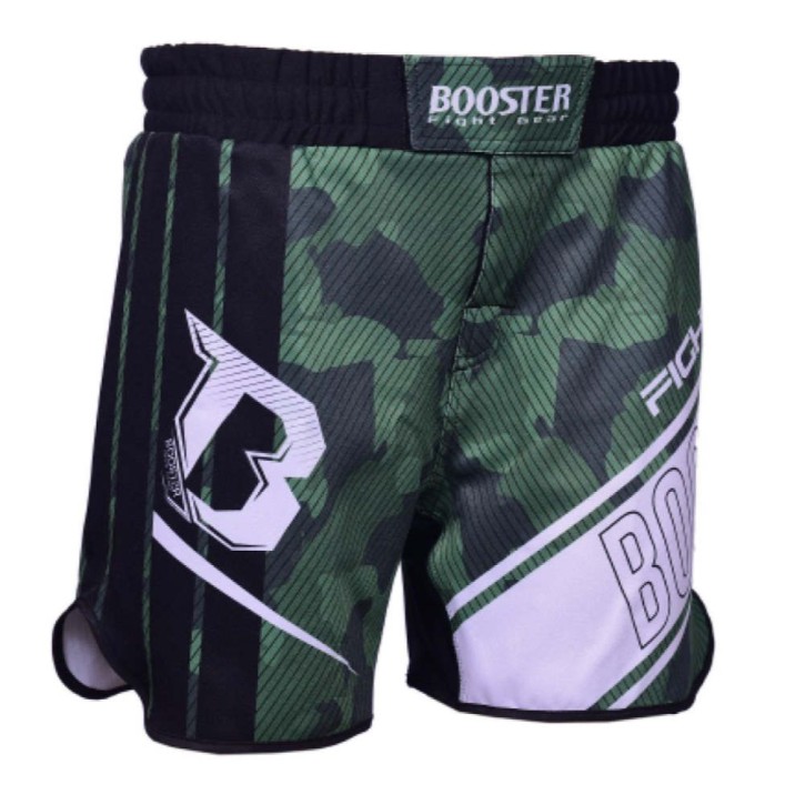 Booster B Force 3 MMA Fight Shorts Camo Green