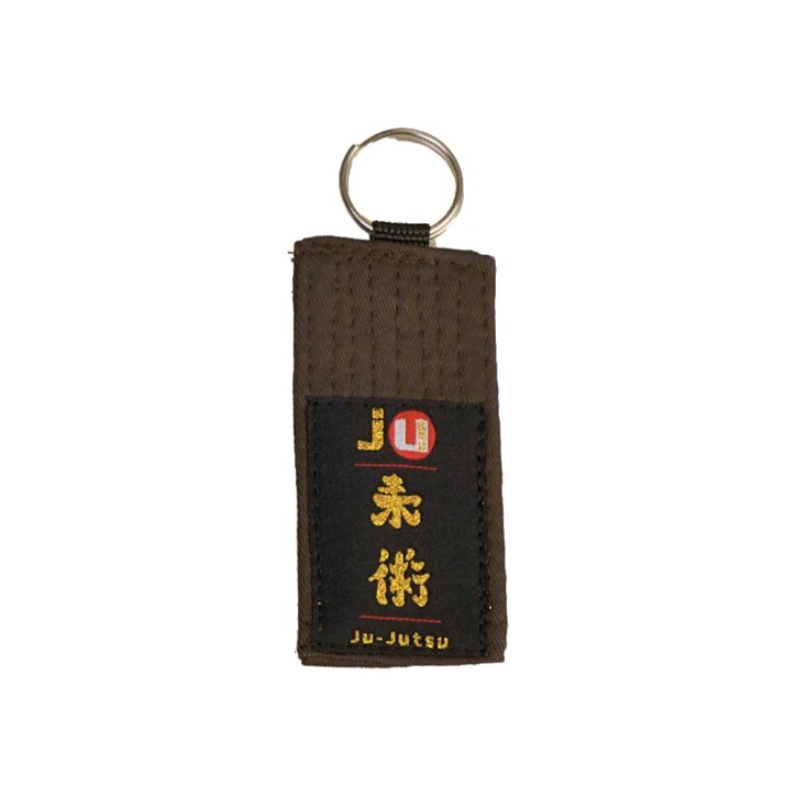 Ju-Sports keychain belt Ju-Jutsu brown