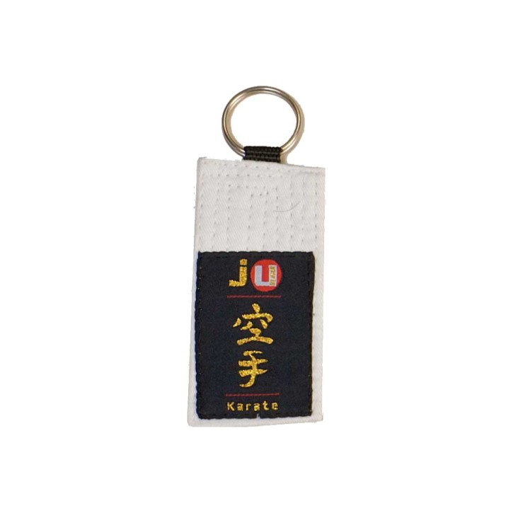 Ju-Sports keychain belt karate white