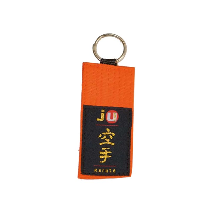 Ju-Sports Schlüsselanhänger Gürtel Karate Orange